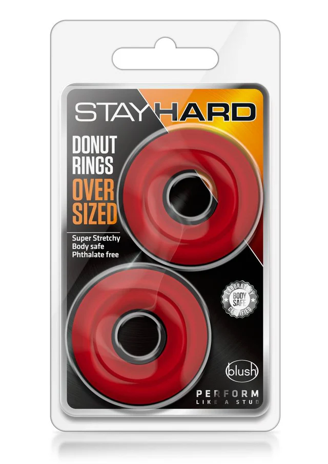 STAY HARD DONUT RINGS OVER SIZED