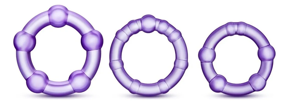 STAY HARD BEADES COCKRINGS PURPLE
