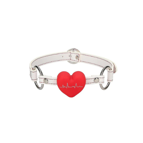 SILICONE HEART GAG