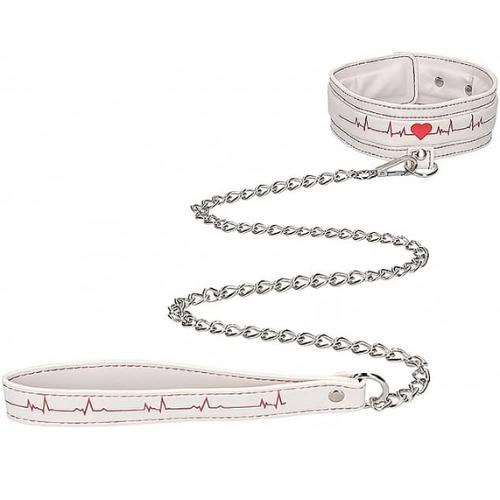 OUCH COLLAR WITH LEASH NURSE THEME