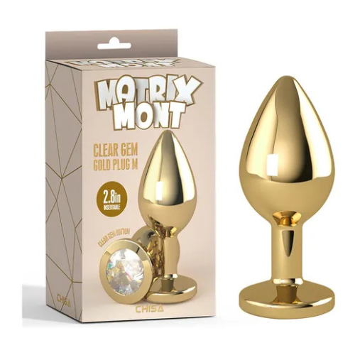 PLUG CLEAR GEM GOLD
