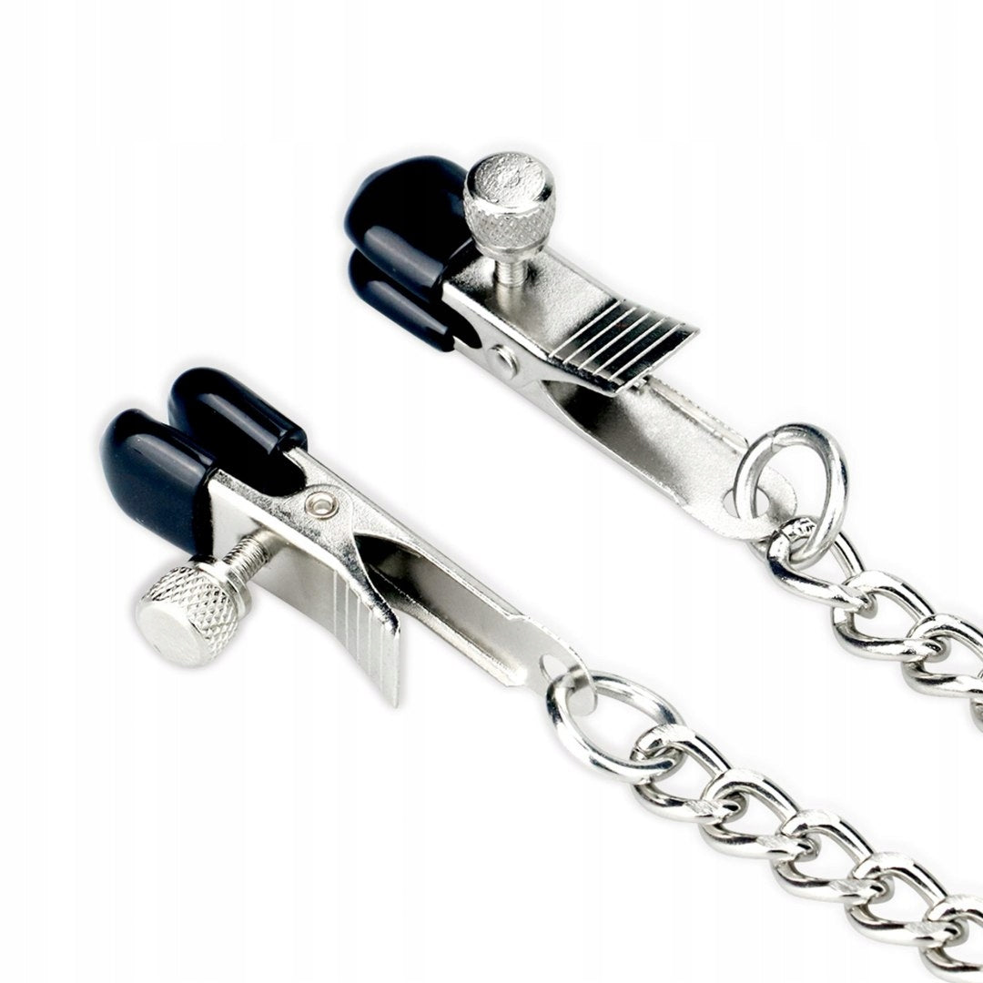 COLLAR SILVER WITH NIPPLE CLAMP