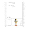 OUCH METAL BUTT PLUG LARGE GOLD -RUBY RED