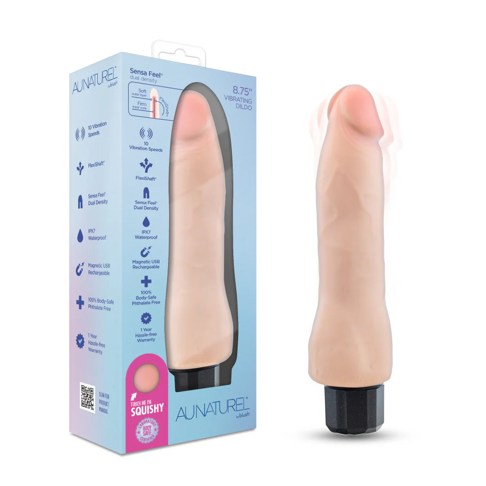8.75" VIBRATING DILDO