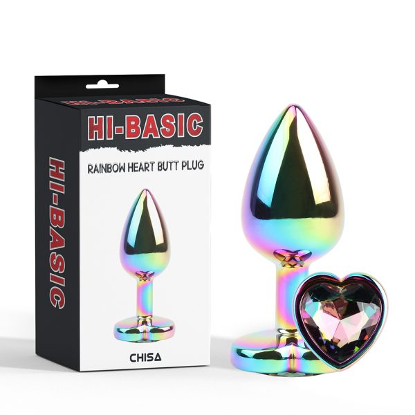 HI-BASIC RAINBOWHEART BUTT PLUG