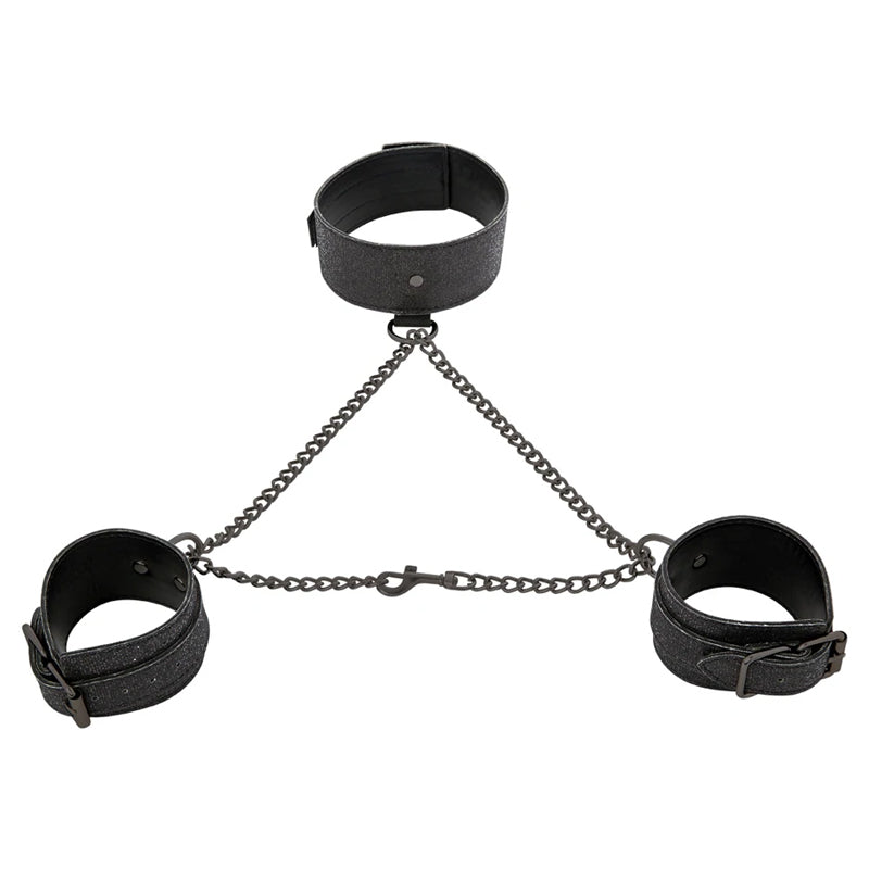 SEX & MISCHIEF  SHADOW SPARKLE COLLAR & CUFFS