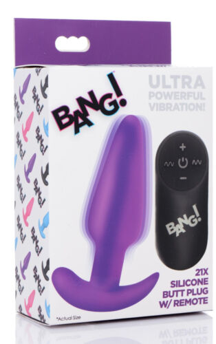 BANG ULTRA POWER VIBRATION  21X SILICONE BUTT PLUGW/REMOTE